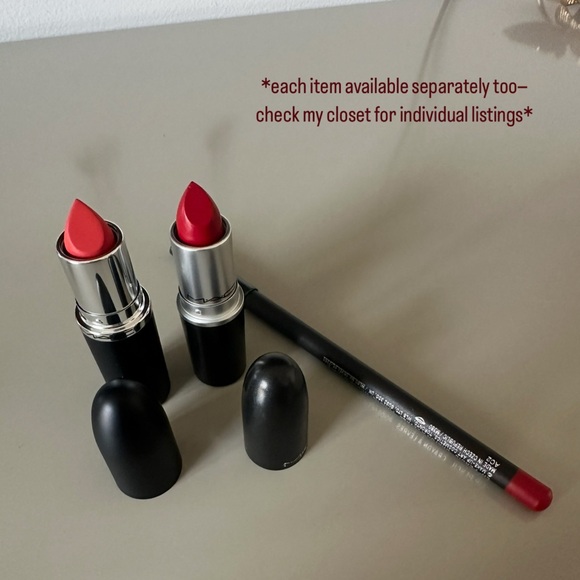 *NWT* MAC Cosmetics 3-Piece Lip Set (lipstick & liner)